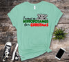 Christmas Shirt, I Want A Hippopotamus For Christmas, Cute Hippo, Holiday Hippo, Premium Soft Unisex, 2x, 3x, 4x Plus Sizes Available