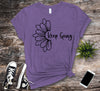 Keep Going, Sunflower, Suicide Prevention Awareness, Premium Cotton Tee, Plus Size Available, Suicide Ribbon