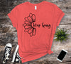 Keep Going, Sunflower, Suicide Prevention Awareness, Premium Cotton Tee, Plus Size Available, Suicide Ribbon