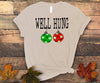 Funny Well Hung, Christmas Ornament Tee Shirt, Premium Soft Shirt, Plus Sizes 2x Christmas, 3x Christmas, 4x Christmas Available