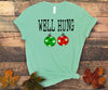 Funny Well Hung, Christmas Ornament Tee Shirt, Premium Soft Shirt, Plus Sizes 2x Christmas, 3x Christmas, 4x Christmas Available