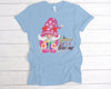 To Gnome Me Is To Love Me, Cute Pink Gnome, Valentine's Day, Premium Cotton Unisex, Plus Size 2x Valentine, 3x Valentine, 4x Valentine