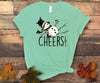 Cute Snowman Drinking, Snowman Cheers, Wine Drinker, Premium Soft Unisex Tee, 2x Winter, 3x Winter, 4x Winter, Plus Sizes Available