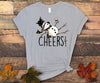 Cute Snowman Drinking, Snowman Cheers, Wine Drinker, Premium Soft Unisex Tee, 2x Winter, 3x Winter, 4x Winter, Plus Sizes Available