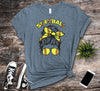 Messy Bun Softball Mom Tee, Softball Player, Premium Soft Unisex Tee, 2x Softball, 3x Softball, 4x Softball, Plus Sizes Available