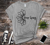 Keep Going, Sunflower, Suicide Prevention Awareness, Premium Cotton Tee, Plus Size Available, Suicide Ribbon