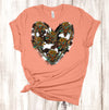 Western Heart, Cow Print, Cow Skull, Rustic Heart, Cow Print Heart, Premium Unisex, Plus Size 2x, 3x, 4x Available