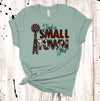 Just A Small Town Girl, Western Style Tee, Cow Print, Country Girl, Premium Soft Unisex, Plus Size 2x, 3x, 4x Available