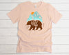 Wild And Free, Bear Tee, Mountains, Camper Shirt, Premium Unisex Tee, Plus Size 2x, 3x, 4x, Camping Shirt, Camp Life Shirt