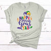 Happy Mardi Gras Y'all, Mardi Gras Tee Shirt, King Cake, Premium Unisex Tee, Plus Size 2x, 3x, 4x Available