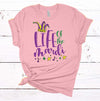 Life Of The Mardi, Mardi Gras Party, Mardi Gras Tee Shirt, Premium Cotton Unisex Tee, Plus Size 2x, 3x, 4x Available