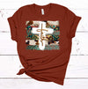 Christian Tee, Faith Cross, Western Cross Christian, Religious Tee Shirt, Premium Soft Unisex Tee, Plus Size 2x, 3x, 4x,