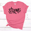 Strong, Joshua 1:9, Christian Tee Shirt, Premium Cotton Unisex Tee, Plus Sizes Available, 2x Christian, 3x Christian, 4x Christian