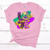 Love Mardi Gras, King Cake Tee, Fat Tuesday, Mardi Gras Tee Shirt, Premium Unisex Tee, Plus Size 2x, 3x, 4x Available