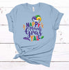 Happy Mardi Gras Y'all, Mardi Gras Tee Shirt, King Cake, Premium Unisex Tee, Plus Size 2x, 3x, 4x Available