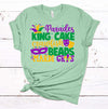 Mardi Gras Shirt, Parades, King Cake, Crawfish, Beads, Mardi Gras, Premium Soft Unisex Tee, Plus Size 2x, 3x, 4x Available