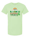 Rainbow Kisses And Leprechaun Wishes, Funny St Patrick's Day Shirt, Premium Unisex Tee, Plus Size 2x, 3x, 4x Available