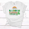 Rainbow Kisses And Leprechaun Wishes, Funny St Patrick's Day Shirt, Premium Unisex Tee, Plus Size 2x, 3x, 4x Available