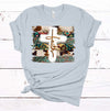 Christian Tee, Faith Cross, Western Cross Christian, Religious Tee Shirt, Premium Soft Unisex Tee, Plus Size 2x, 3x, 4x,