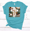 Christian Tee, Jesus Cross, Western Cross Christian, Religious Tee Shirt, Premium Soft Unisex Tee, Plus Size 2x, 3x, 4x,