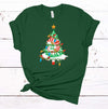 Tie Dye Christmas Tree, Christmas Shirt, Christmas Tree Lights, Premium Soft Unisex Shirt, Plus Sizes Available