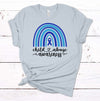 Child Abuse Rainbow, Blue Ribbon, Child Abuse Awareness, Fight Child Abuse, Premium Soft Unisex Shirt, Plus Sizes Available 2x, 3x, 4x