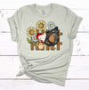 Hen And Chicken, Sunflowers, Chicken Lover, Premium Cotton Unisex, Plus Sizes Available 2x, 3x, 4x, Christmas Holiday