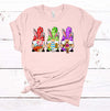 Easter Shirt, Three Easter Gnomes, Easter Basket, Cross, Bunny Gnomes, Premium Unisex Tee, Plus Sizes Available, 2x, 3x, 4x Sizes