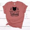 Sorry I'm Late My Cat Was Sitting On Me, Cat Lover, Cat Mom, Cat Tee Shirt, Premium Soft Unisex Tee, Plus Size 2x, 3x, 4x Available