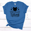 Sorry I'm Late My Cat Was Sitting On Me, Cat Lover, Cat Mom, Cat Tee Shirt, Premium Soft Unisex Tee, Plus Size 2x, 3x, 4x Available