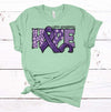 Hope, Lupus Awareness, Lupus Support, Autoimmune Disease, Purple Ribbon, Premium Soft Unisex Shirt, Plus Sizes Available