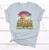 Horses Make Me Happy, Horse Shirt, Horse Lover, Premium Soft Unisex, Plus Sizes Available 2x, 3x, 4x, Christmas Holiday