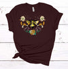 Beautiful Flower Heart With Bee, Save The Bees, Love Bees, Premium Soft Unisex Tee, 2x, 3x, 4x Plus Sizes Available, Floral Tee Shirt