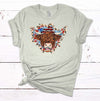 Patriotic Cow Tee Shirt, Red White And Blue, Cow Tee Shirt, July 4 Shirt, Premium Soft Unisex Tee, Plus Sizes Available