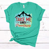 Take Me To The Mountains, Hiking, Camping, Camper Shirt, Premium Unisex Tee, Plus Size 2x, 3x, 4x Plus Sizes Available