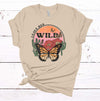 Leave Her Wild, Butterfly Shirt, Retro Butterfly, Western Tee Shirt, Premium Cotton Unisex, Plus Size 2x, 3x, 4x Available