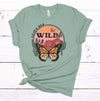 Leave Her Wild, Butterfly Shirt, Retro Butterfly, Western Tee Shirt, Premium Cotton Unisex, Plus Size 2x, 3x, 4x Available