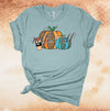 Cute Hello Fall, Teal Pumpkin, Pumpkin Spice Shirt, Leopard Print, Fall Shirt, Fall Plus Sizes Available, Premium Soft Unisex Tee Shirt