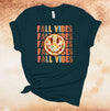 Fall Vibes, Repeating Fall Vibes, Cute Fall Shirt, Autumn Shirt, Premium Soft Unisex, Plus Size 2x, 3x, 4x,