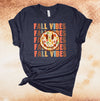 Fall Vibes, Repeating Fall Vibes, Cute Fall Shirt, Autumn Shirt, Premium Soft Unisex, Plus Size 2x, 3x, 4x,