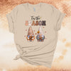 Tis The Season, Fall Gnomes, Cute Fall Shirt, Fall Coffee, Fall Lover, Premium Soft Unisex Tee, 2x, 3x, 4x Plus Sizes Available