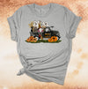 Halloween Shirt, Trick Or Treat Truck, Gnome Halloween, Ghosts, Carved Pumpkins, Premium Soft Unisex Tee, 2x, 3x, 4x Plus Sizes Available