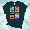 Mixed Tape, Boombox,  Classic Tee, 80's, Cassette Tape, Retro Tee Shirt, Premium Soft Unisex Tee, Plus Sizes Available