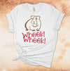 Wheek! Wheek!, Love Guineas, Guinea Pig Squeak, Guinea Pig Mom, Cavy, Premium Cotton Unisex Tee, Plus Size 2x, 3x, 4x Plus Sizes Available