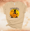 Halloween Scary Tree, Haunted Tree, Pumpkin Patch, Halloween Shirt, Fall Shirt, Premium Cotton Unisex Tee, Plus Size 2x, 3x, 4x Available