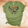 Halloween Heart, Pumpkin, Ghost, Black Cat, Candy, Witch, Boo, Potions, Premium Soft Shirt, 2x, 3x, 4x, Plus Sizes Available