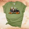 Halloween Shirt, Trick Or Treat Truck, Gnome Halloween, Ghosts, Carved Pumpkins, Premium Soft Unisex Tee, 2x, 3x, 4x Plus Sizes Available