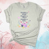 Positive Mind, Positive Vibe, Positive Life, Pretty Flower, Positivity, Premium Cotton Unisex Tee, Plus Size 2x, 3x, 4x Plus Sizes Available