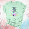 Positive Mind, Positive Vibe, Positive Life, Pretty Flower, Positivity, Premium Cotton Unisex Tee, Plus Size 2x, 3x, 4x Plus Sizes Available