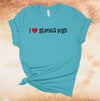 I Love Guinea Pigs, Guinea Pigs, Guinea Pig Mom, Cavy, Premium Unisex Tee, Plus Size 2x, 3x, 4x Plus Sizes Available